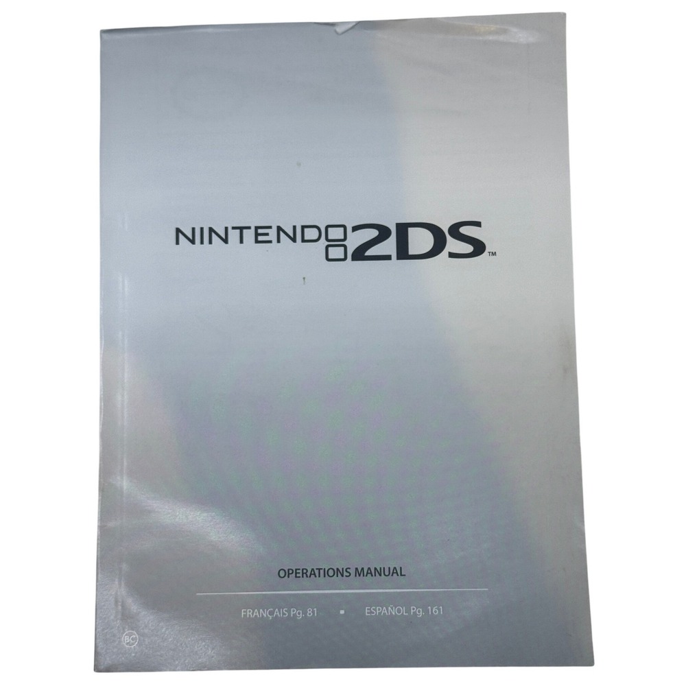 Nintendo 2DS Operations Manual Guide‎